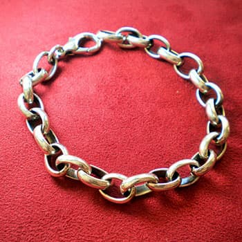 Pulsera media caña (plata Mater)