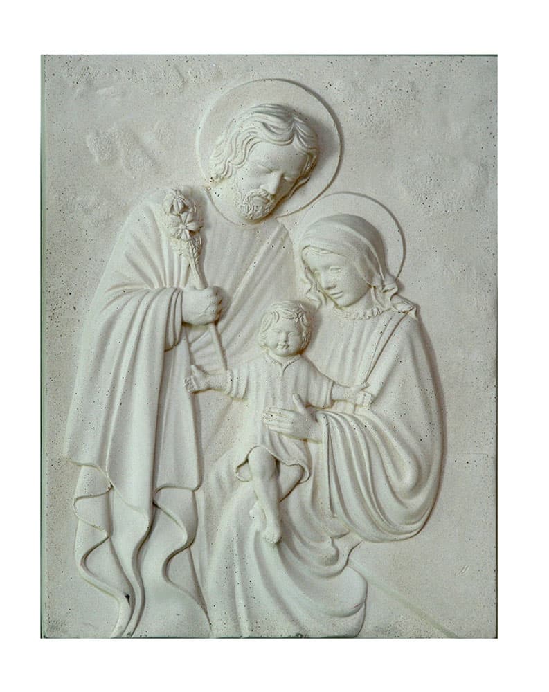 Placa de piedra Sagrada Familia