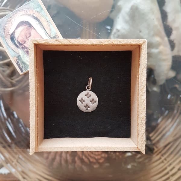 Medalla cuatro cruces (plata 900)