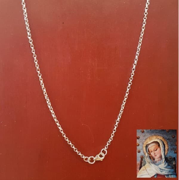 Cadena rolo 75 hilos en plata 900, 40 cm