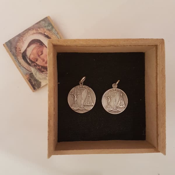 Señor y Señora del Milagro de Salta (plata 900)