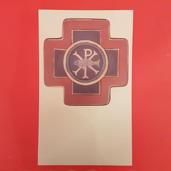 Estampa de Comunión rectangular, diseño 44