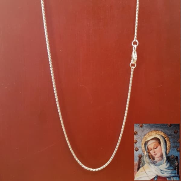 Cadena 65 VO en plata 900, 50 cm