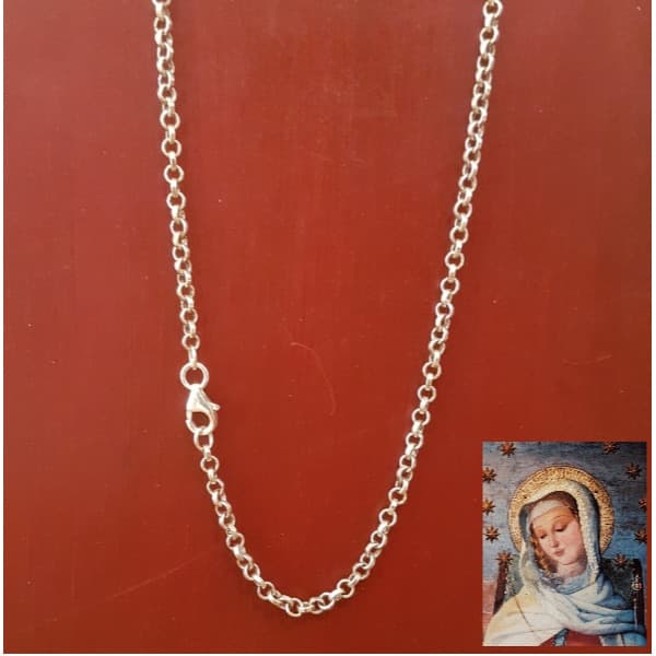 Cadena rolo 90 hilos en plata 900, 40 cm