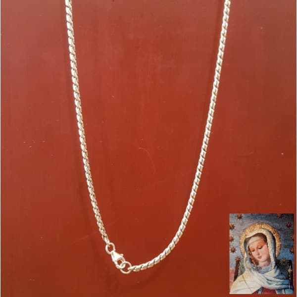 Cadena 105 VO en plata 900, 40 cm