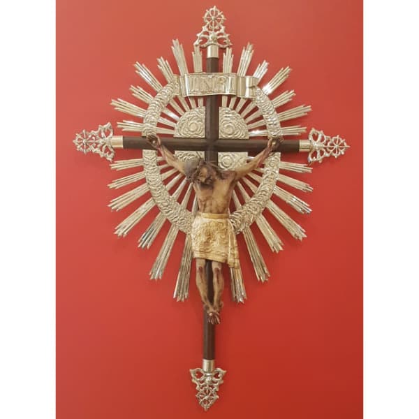 Cristo del Milagro de Salta grande con rayos, para colgar
