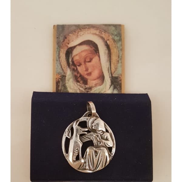 San Francisco y el lobo (plata Mater)