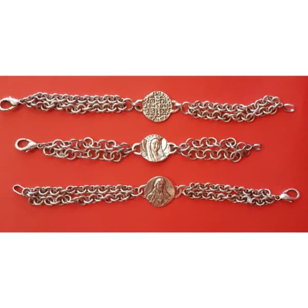 Pulsera doble cadena (Plata Mater)