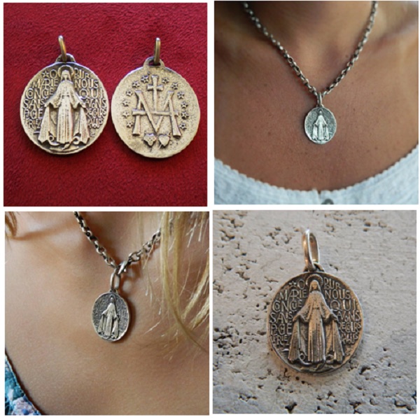 Virgen del Milagro (cuño francés) (plata 900)
