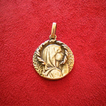 Virgen Niña aureola trenzada (plata Mater)